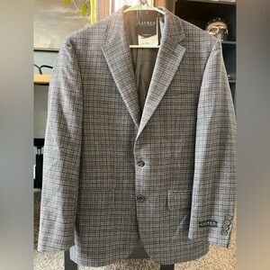 Lauren Ralph Lauren Brown Plaid Men's Blazer